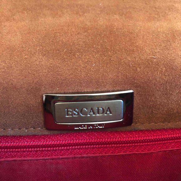 Genuine Escada Designer Leopard Print Hand Bag - Made in Italy - Picture 8 of 16